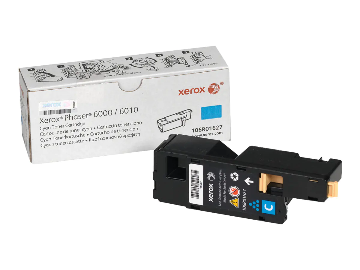 Xerox Phaser 6010 - Cyan - Original - Tonerpatrone - für Phaser 6000, 6010, 6010N; WorkCentre 6015B, 6015N, 6015NI, 6015V_BC, 6015V_NIC Xerox Phaser 6010 - Cyan - Original - Tonerpatrone - für Phaser 6000, 6010, 6010N; WorkCentre 6015B, 6015N, 6015NI, 6015V_BC, 6015V_NIC