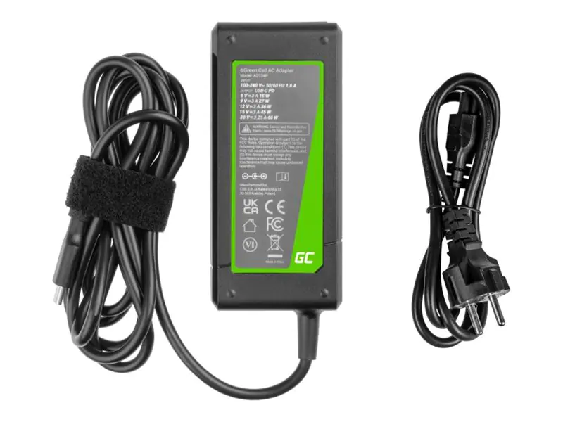 Green Cell PRO - Netzteil - USB-C - AC - 65 Watt AD134P