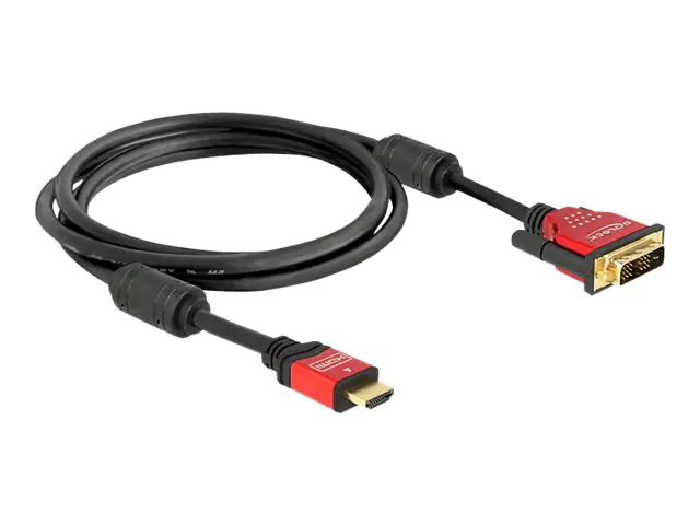 Delock - Adapterkabel - Single Link - HDMI männlich zu DVI-D männlich - 1.8 m Delock - Adapterkabel - Single Link - HDMI männlich zu DVI-D männlich - 1.8 m