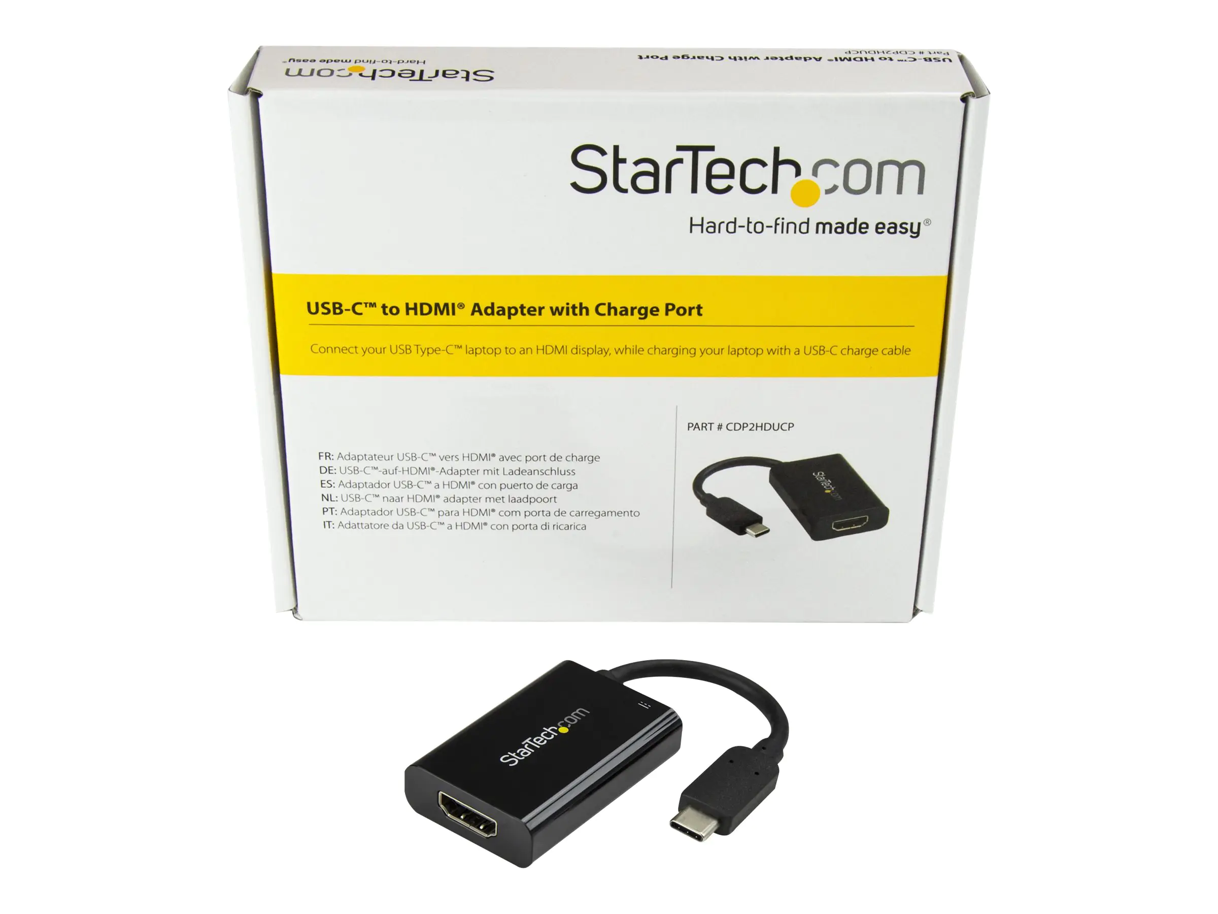 StarTech USB-C auf HDMI Adapter mit USB Stromversorgung - USB Typ C zu HDMI Konverter für Computer mit USB C - 4K 60Hz - Externer Videoadapter - USB-C - HDMI - Schwarz StarTech USB-C auf HDMI Adapter mit USB Stromversorgung - USB Typ C zu HDMI Konverter für Computer mit USB C - 4K 60Hz - Externer Videoadapter - USB-C - HDMI - Schwarz