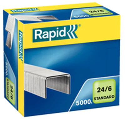 Rapid Heftklammer Standard 24859800 24/6 5.000 St./Pack.