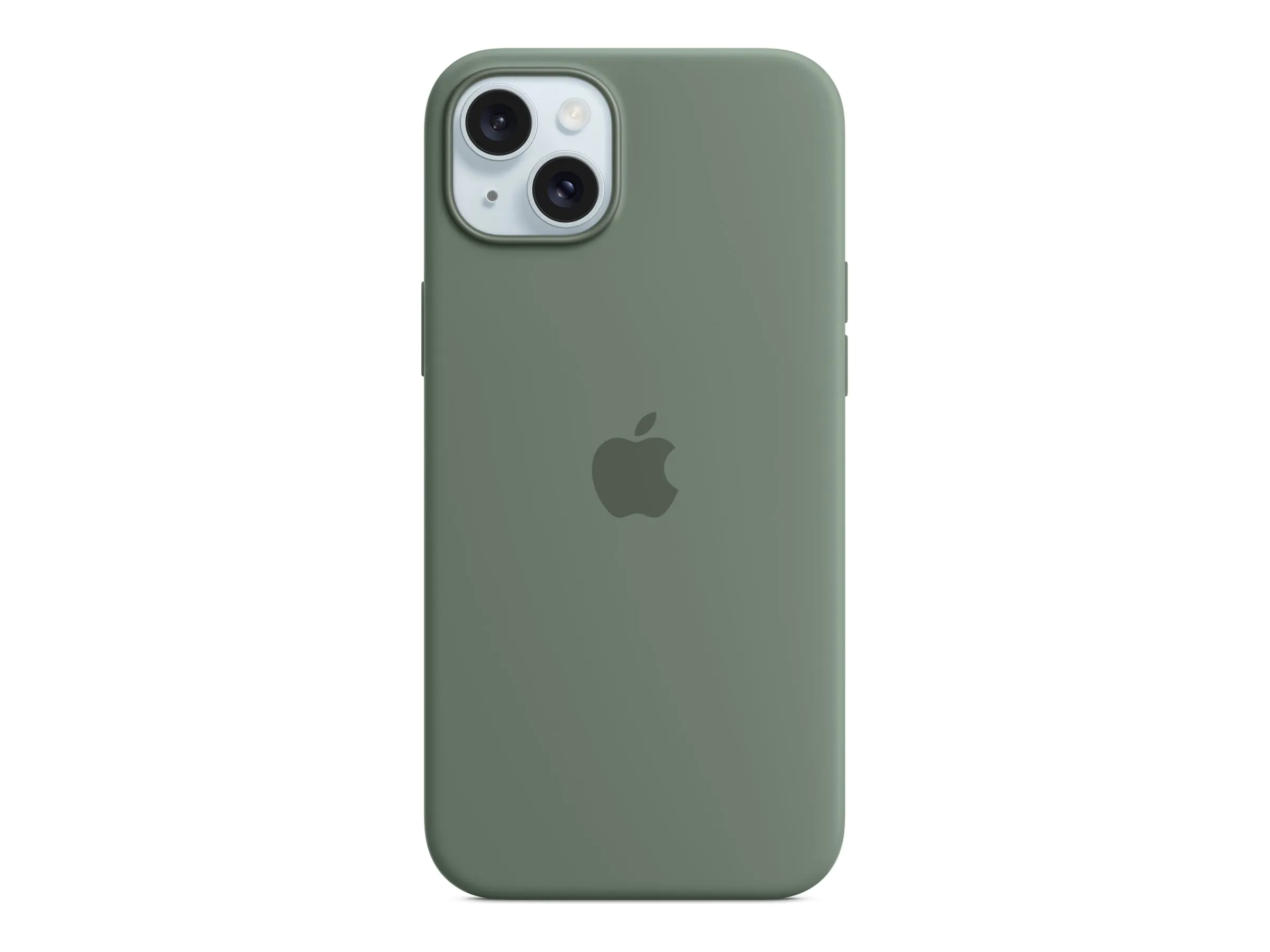 Apple - Hintere Abdeckung für Mobiltelefon - kompatibel mit MagSafe - Silikon - Cypress - für iPhone 15 Plus