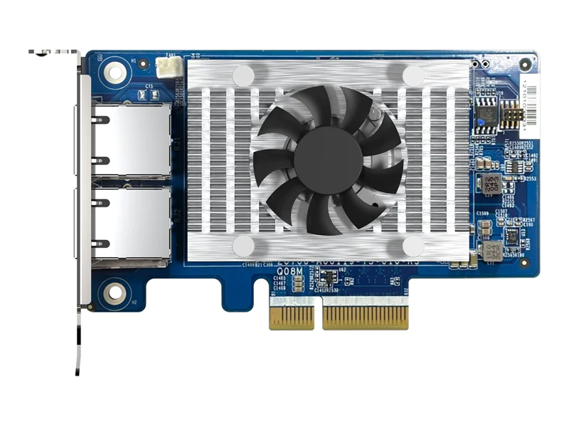 QNAP QXG-10G2T-X710 - Netzwerkadapter - PCIe 3.0 x4 Low-Profile - 10Gb Ethernet x 2 - für QNAP QSW-1208-8C, QSW-M2108-2C QNAP QXG-10G2T-X710 - Netzwerkadapter - PCIe 3.0 x4 Low-Profile - 10Gb Ethernet x 2 - für QNAP QSW-1208-8C, QSW-M2108-2C