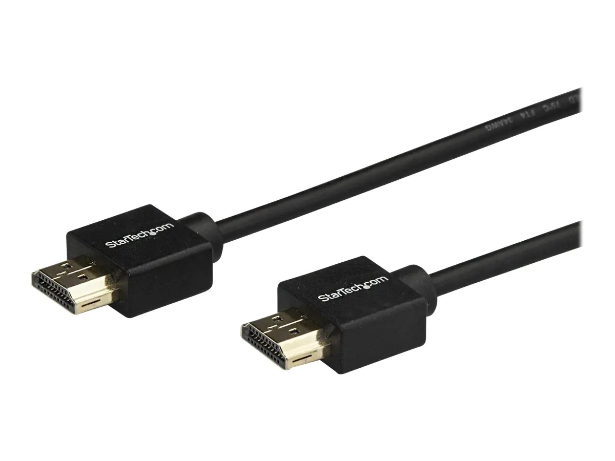 StarTech HDMI Kabel 2m - mit Verriegelung - HDMI Kabel 4K - Premium HDMI 2.0 Kabel - 4K 60Hz - HDMI Monitorkabel - HDMI Kabe für TV - HDMI-Kabel - HDMI (M) bis HDMI (M) - 2 m - Schwarz - für P/N: ST122HD202, ST124HD202, TB32HD24K60, TB3DKM2HDL StarTech HDMI Kabel 2m - mit Verriegelung - HDMI Kabel 4K - Premium HDMI 2.0 Kabel - 4K 60Hz - HDMI Monitorkabel - HDMI Kabe für TV - HDMI-Kabel - HDMI (M) bis HDMI (M) - 2 m - Schwarz - für P/N: ST122HD202, ST124HD202, TB32HD24K60, TB3DKM2HDL