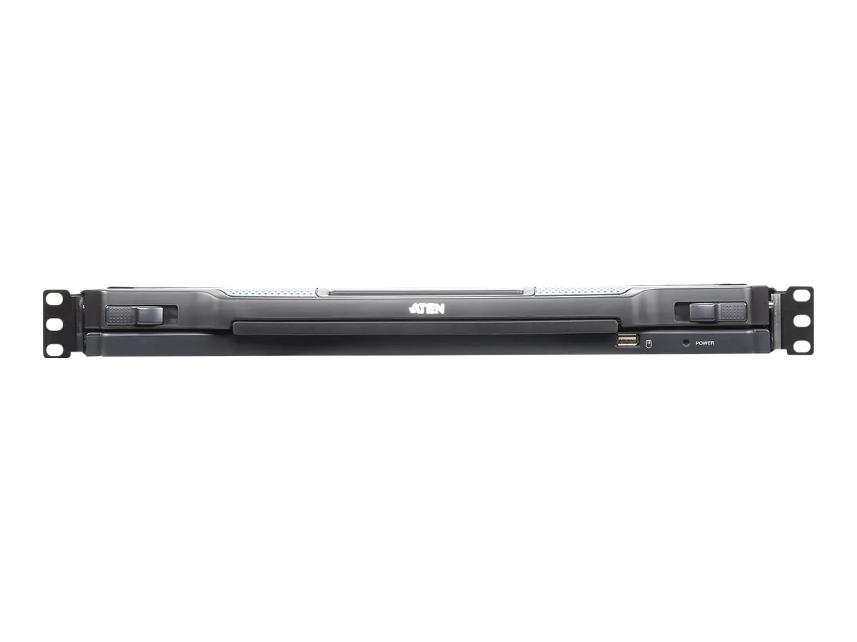 ATEN Slideaway CL5708IM - KVM-Konsole mit KVM-Switch - 8 Anschlüsse - PS/2, USB - 43.2 cm (17") - Rack - einbaufähig - 1280 x 1024 @ 75 Hz - 250 cd/m² - 1000:1 - 5 ms - VGA - 1U