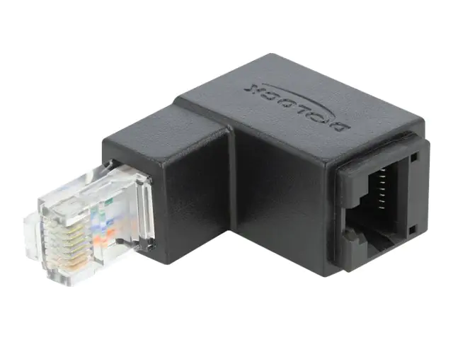 Delock Netzwerkadapter - RJ-45 (M) nach unten abgewinkelt zu RJ-45 (W) 86423