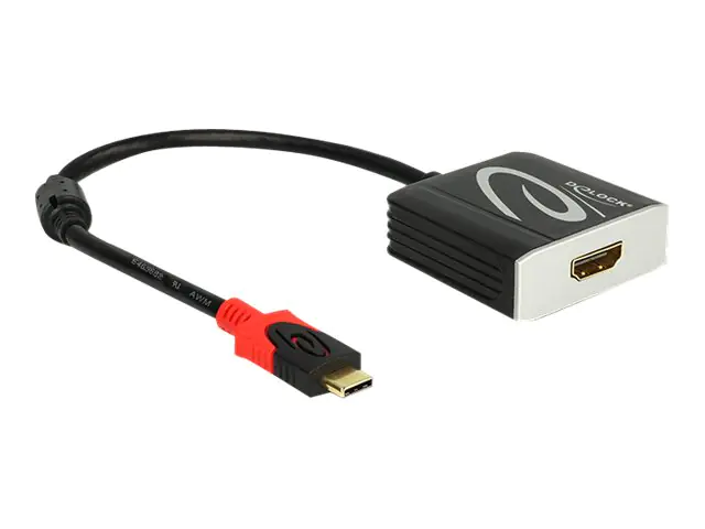 DeLOCK - Externer Videoadapter - RTD2171U - USB-C - DVI - Schwarz - retail