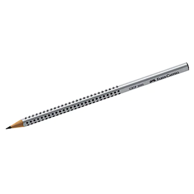 Faber-Castell Bleistift GRIP 2001 117012 Dreieckform 2H silbergrau Faber-Castell Bleistift GRIP 2001 117012 Dreieckform 2H silbergrau