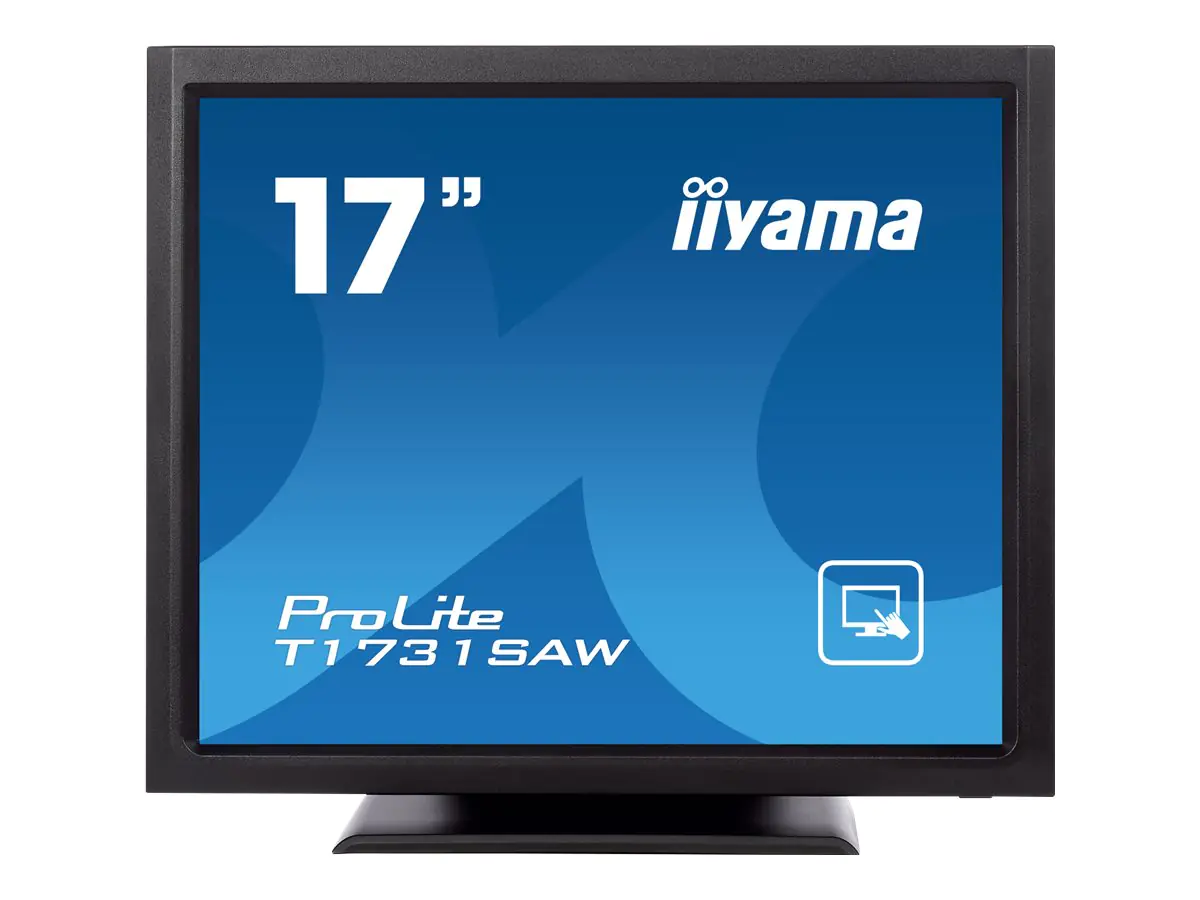 iiyama ProLite T1731SAW-B5 - LED-Monitor - 43 cm (17") - Touchscreen - 1280 x 1024 @ 75 Hz - TN - 250 cd/m² - 1000:1 - 5 ms - HDMI, VGA, DisplayPort - Lautsprecher - Schwarz
