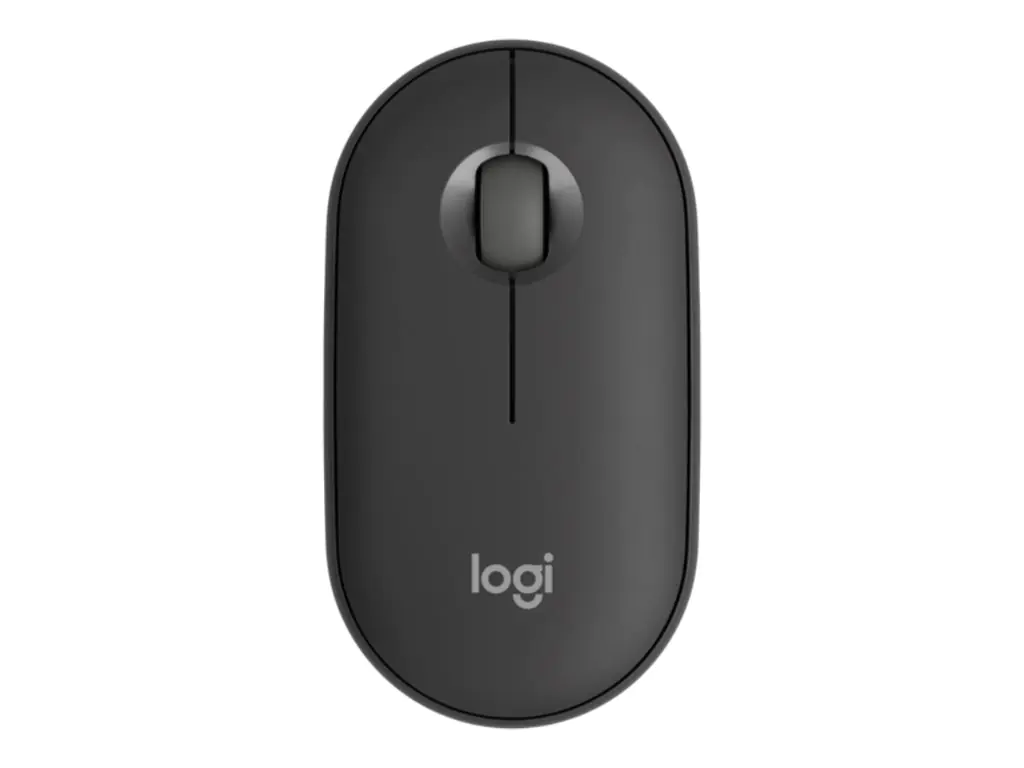 Logitech Pebble Mouse 2 M350s - Maus - optisch - 3 Tasten - kabellos - Bluetooth 5.2 LE - Tonal Graphite
