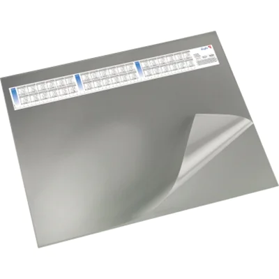 Läufer Schreibunterlage Durella DS 44653 52x65cm Vollsichtfolie grau