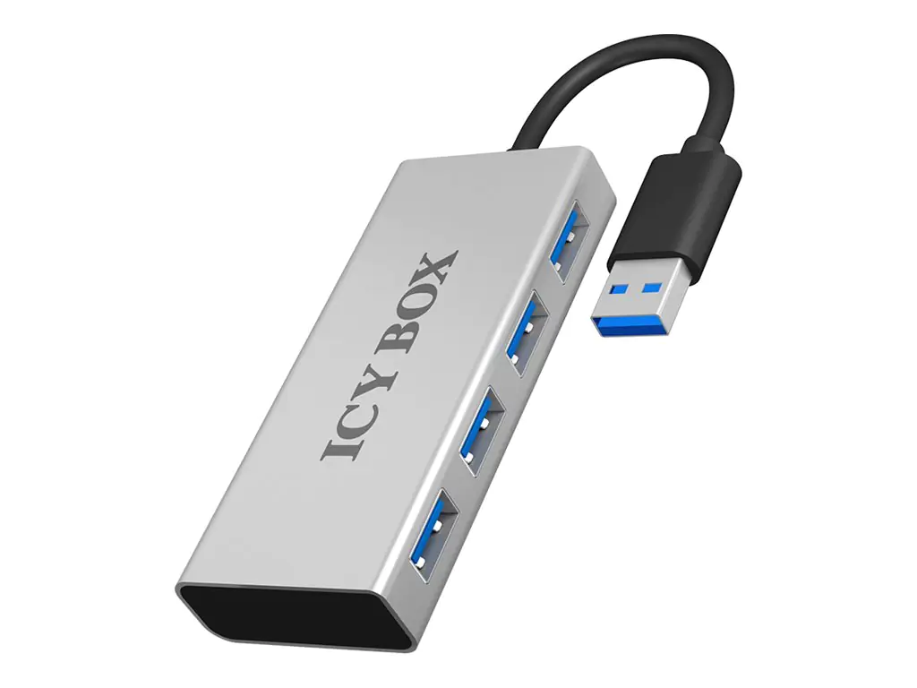 ICY BOX IB-AC6104 - Hub - 4 x SuperSpeed USB 3.0 - Desktop