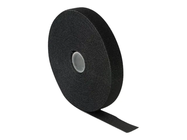 DeLOCK - Klettverschluss - 10 m - Schwarz DeLOCK - Klettverschluss - 10 m - Schwarz
