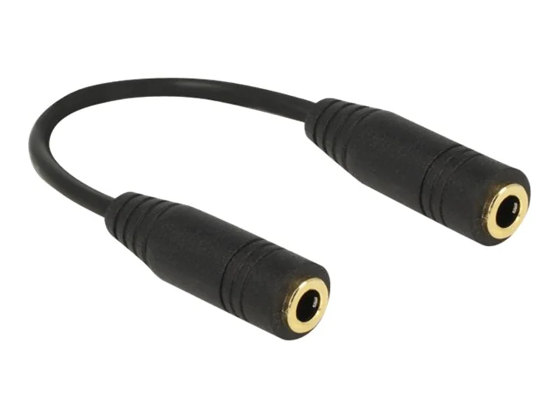 Delock Audiokoppler - 4-poliger Mini-Stecker weiblich zu 4-poliger Mini-Stecker weiblich 65896