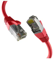 EFB-Elektronik - Patch-Kabel - RJ-45 (M) zu RJ-45 (M) - 10 m - 6.2 mm - S/FTP, PiMF - CAT 8.1 - geschirmt, halogenfrei, geformt, verseilt, Knickschutzmanschette, 40 Gigabit Ethernet, Steckerbelegung 1:1 - Rot EFB-Elektronik - Patch-Kabel - RJ-45 (M) zu RJ-45 (M) - 10 m - 6.2 mm - S/FTP, PiMF - CAT 8.1 - geschirmt, halogenfrei, geformt, verseilt, Knickschutzmanschette, 40 Gigabit Ethernet, Steckerbelegung 1:1 - Rot