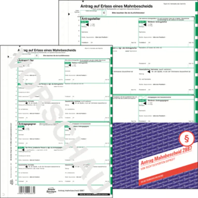 Avery Zweckform Mahnbescheid 2887 DIN A4 1x2Blatt Avery Zweckform Mahnbescheid 2887 DIN A4 1x2Blatt