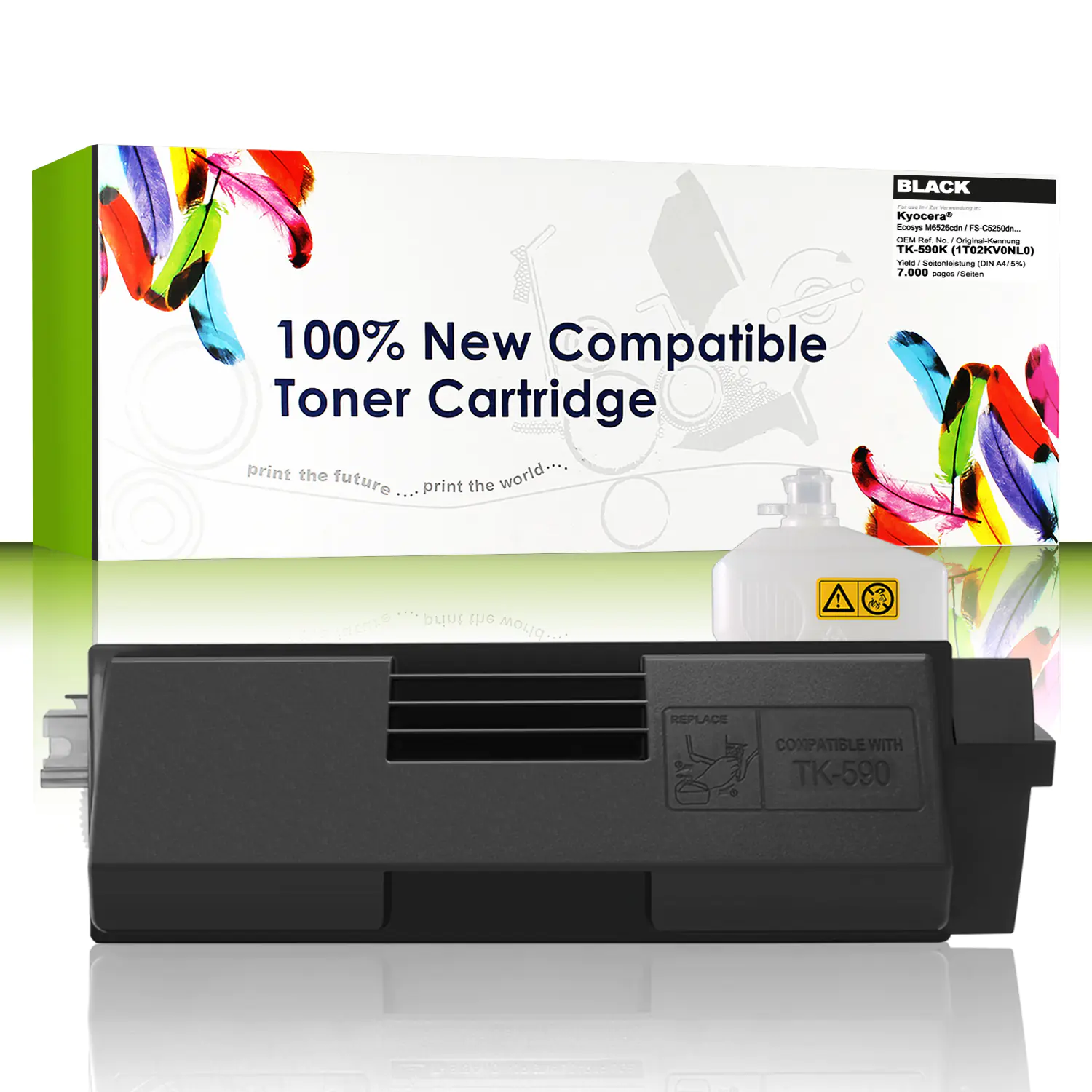 CartridgeWeb Toner kompatibel zu Kyocera/Mita 1T02KV0NL0 TK590K Schwarz 7.000 Seiten CartridgeWeb Toner kompatibel zu Kyocera/Mita 1T02KV0NL0 TK590K Schwarz 7.000 Seiten