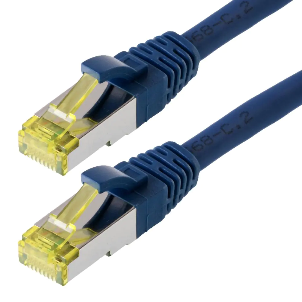 exertis Connect - Patch-Kabel - RJ-45 (M) zu RJ-45 (M) - 1 m - SFTP - CAT 6a - halogenfrei - Blau exertis Connect - Patch-Kabel - RJ-45 (M) zu RJ-45 (M) - 1 m - SFTP - CAT 6a - halogenfrei - Blau