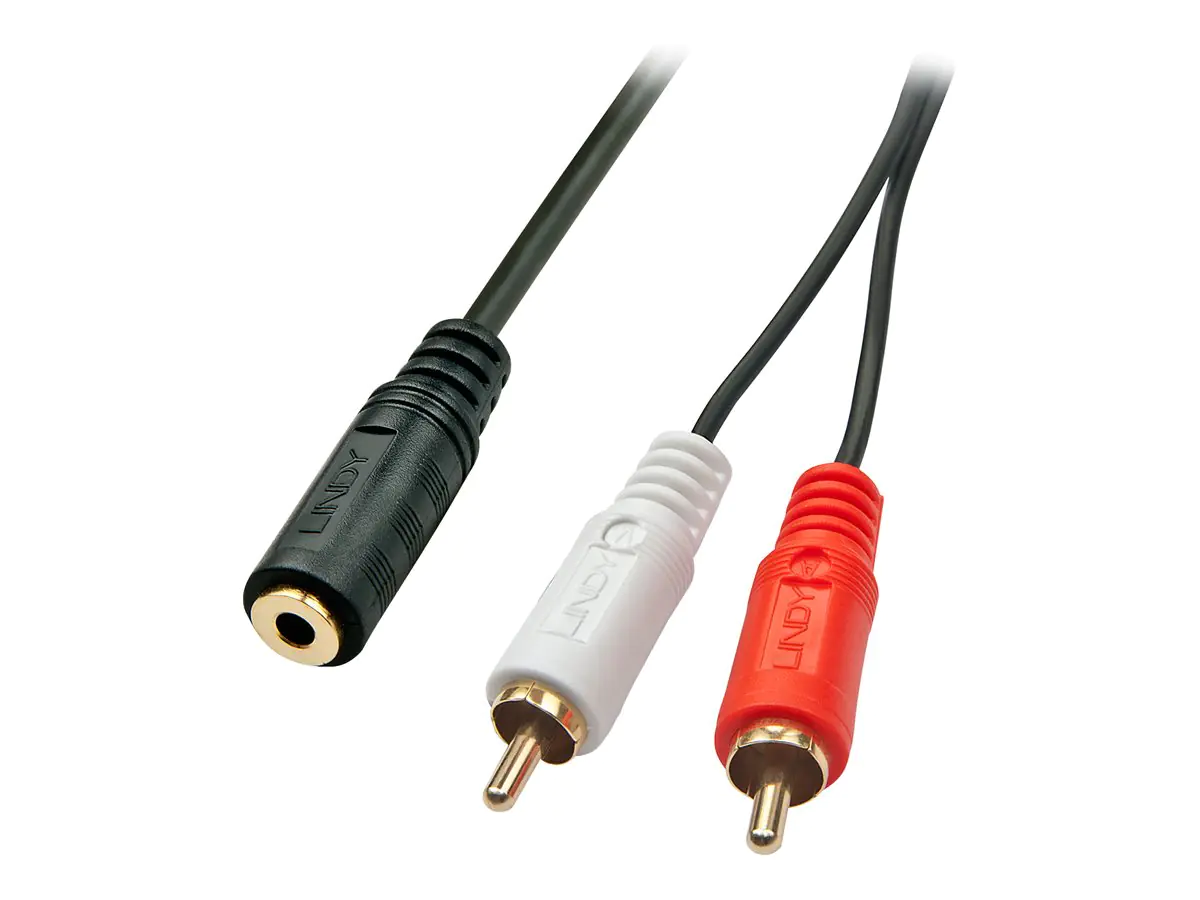 Lindy Premium - Audio-Adapter - 0.08 mm² - mini-phone 35677