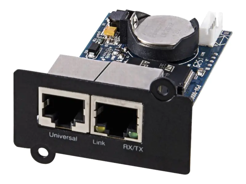 PowerWalker SNMP Card 2 - Fernverwaltungsadapter - 100Mb LAN - 100Base-TX - für PowerWalker VI 1000 RLP, VI 2000 RLP, VI 3000 RLP PowerWalker SNMP Card 2 - Fernverwaltungsadapter - 100Mb LAN - 100Base-TX - für PowerWalker VI 1000 RLP, VI 2000 RLP, VI 3000 RLP