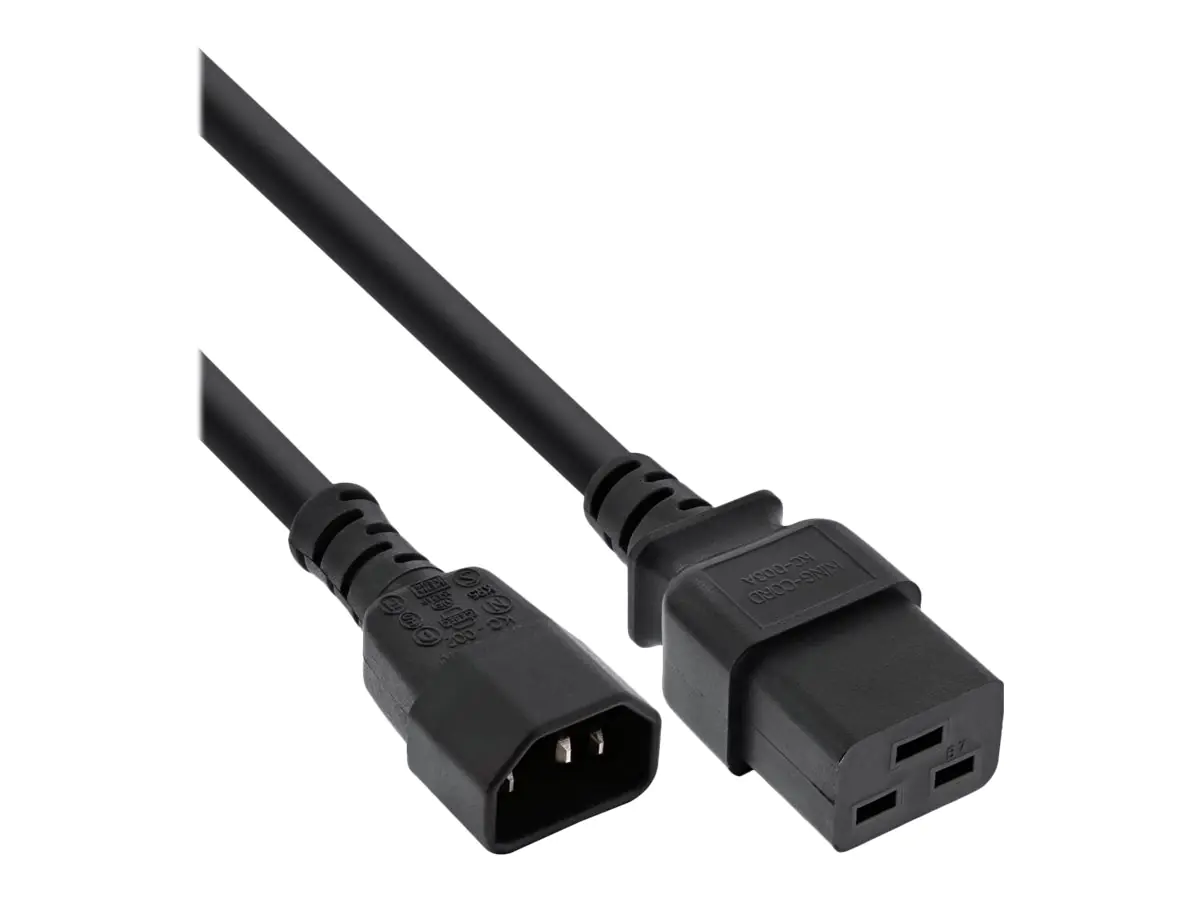 InLine - Stromkabel - IEC 60320 C14 zu IEC 60320 C19 - 10 A - 50 cm - Schwarz InLine - Stromkabel - IEC 60320 C14 zu IEC 60320 C19 - 10 A - 50 cm - Schwarz