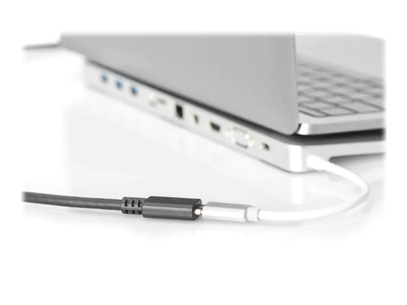 DIGITUS - USB-Verlängerungskabel - 24 pin USB-C (M) zu 24 pin USB-C (W) - USB 3.1 Gen 2 - 20 V - 5 A - 70 cm - Schwarz