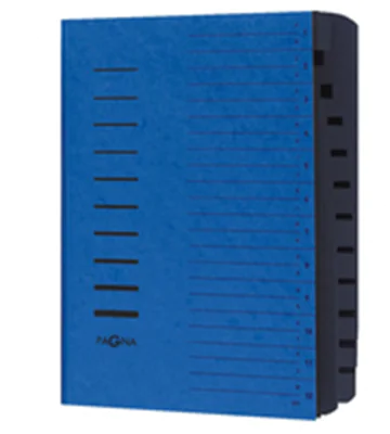PAGNA Ordnungsmappe 24122-02 DIN A4 12Fächer A-Z/1-12 blau