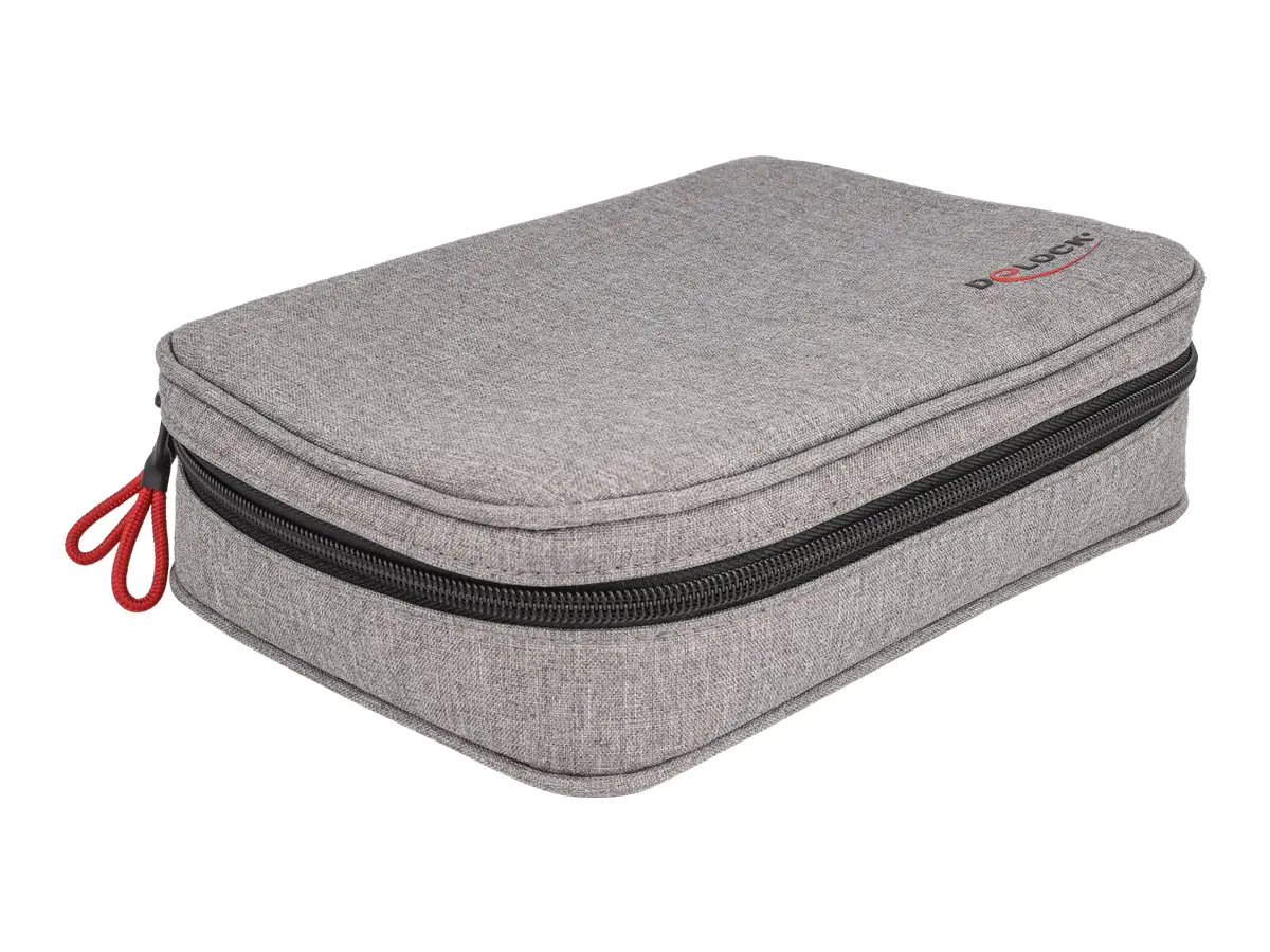 Delock Organizertasche - Polyester - Grau 18412