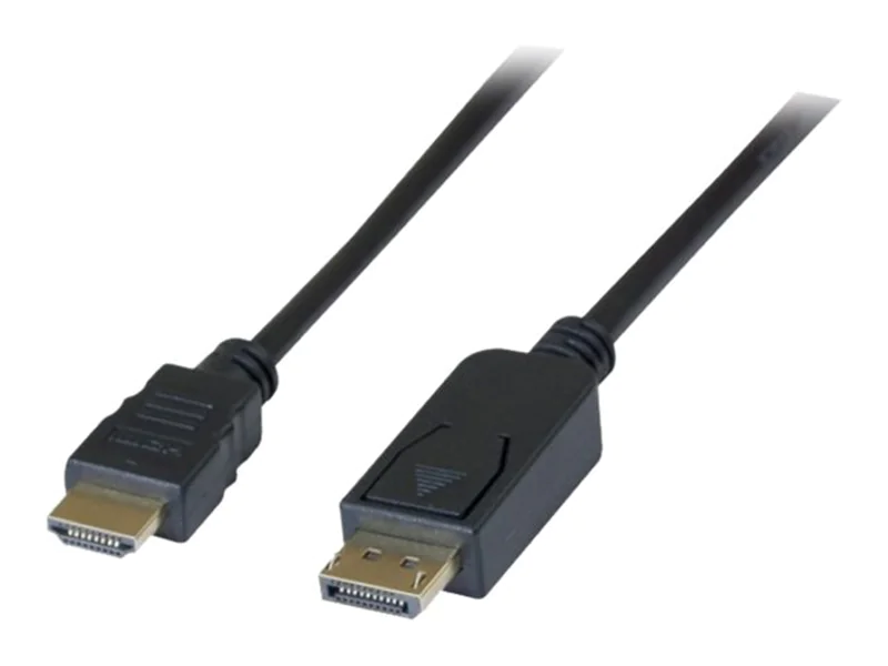 exertis Connect - Highspeed - Adapterkabel - DisplayPort männlich zu HDMI männlich - 2 m - Schwarz - Full HD 3D Support