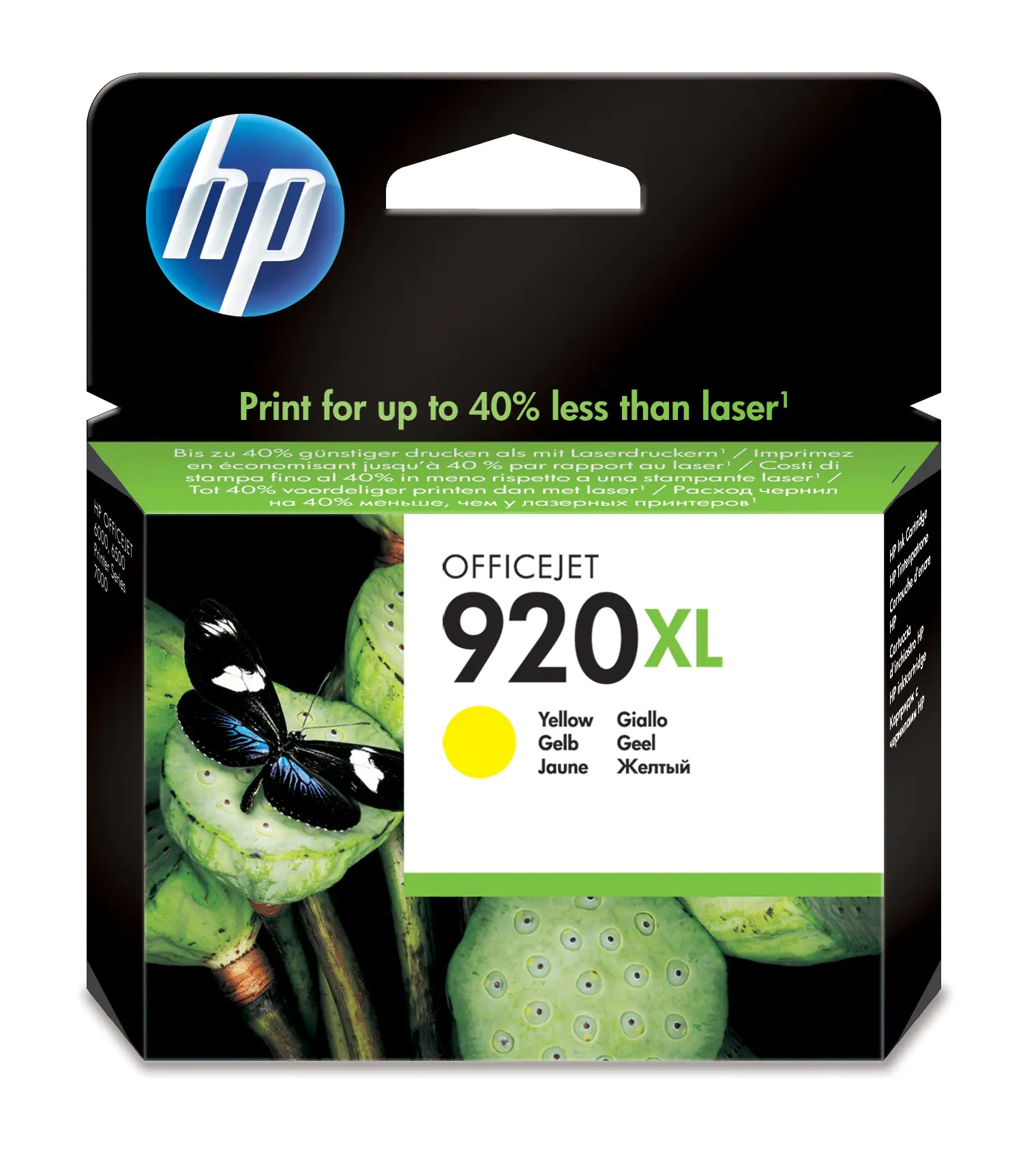HP 920XL - 6 ml - Hohe Ergiebigkeit - Gelb - original - Tintenpatrone - für Officejet 6500, 6500 E709a, 6500 E709c, 6500A, 6500A E710a, 7500A HP 920XL - 6 ml - Hohe Ergiebigkeit - Gelb - original - Tintenpatrone - für Officejet 6500, 6500 E709a, 6500 E709c, 6500A, 6500A E710a, 7500A