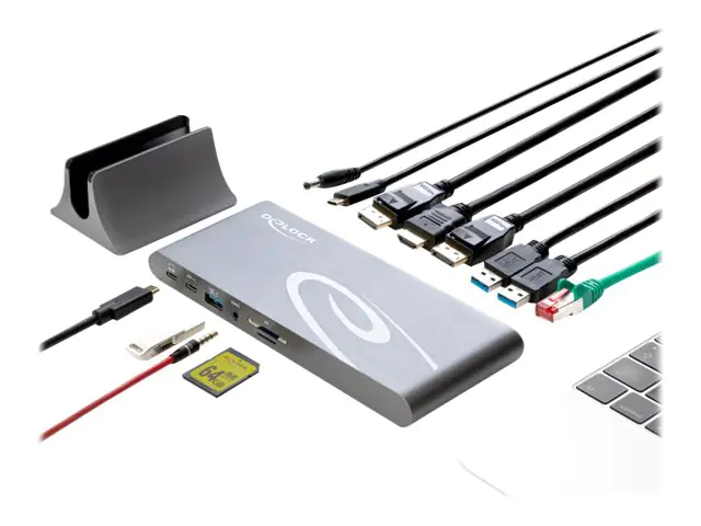 Delock USB Type-C DP 1.4 Docking Station Triple 87772