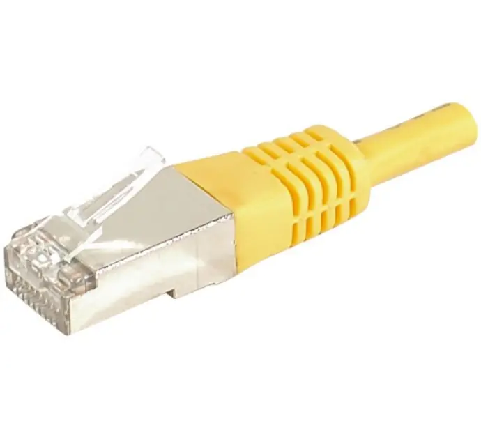 Dexlan - Patch-Kabel - RJ-45 (M) zu RJ-45 (M) - 25 m - FTP - CAT 6a - geformt - Gelb