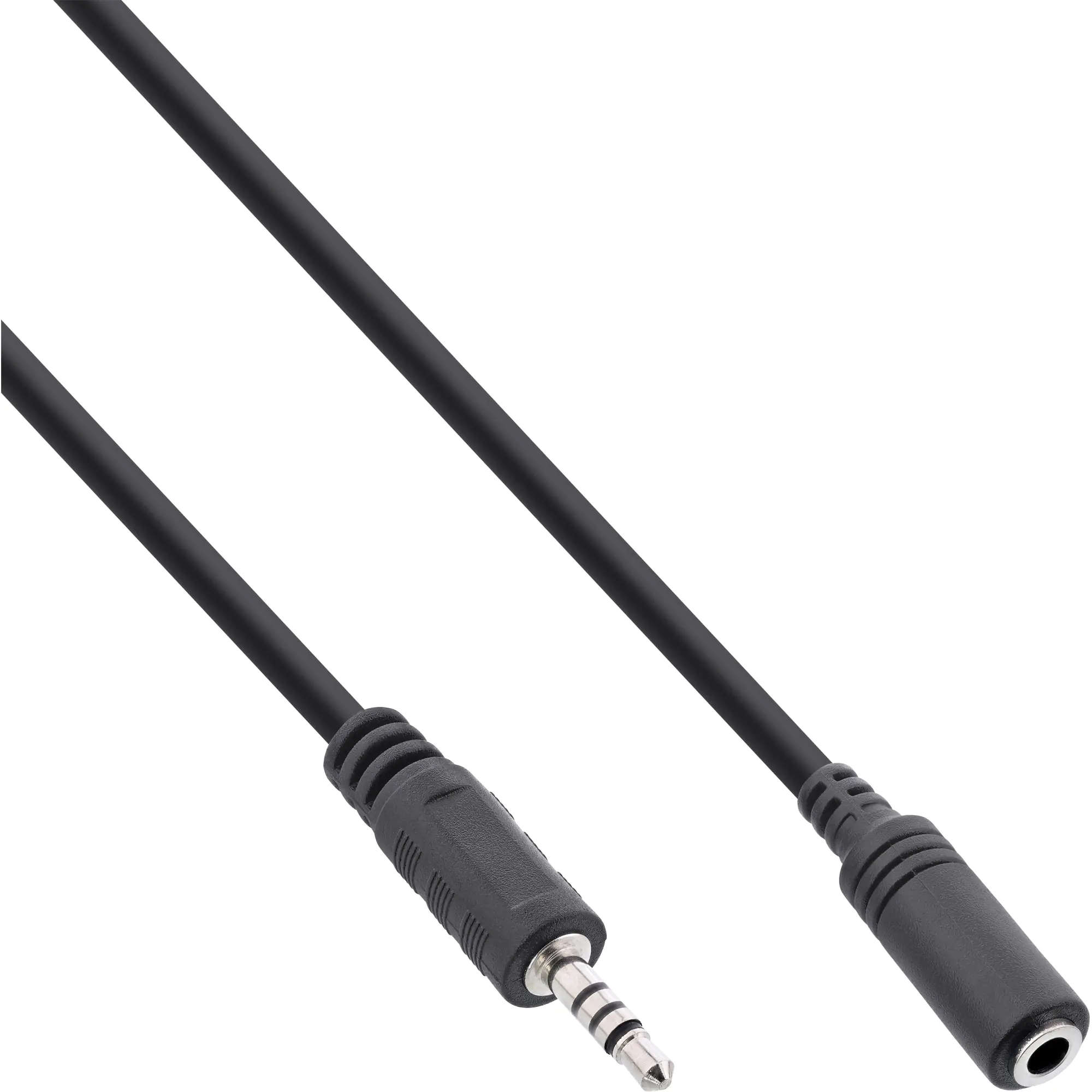 InLine Klinken Adapterkabel 4pol 2,5mm Stecker -> 4pol 3,5mm Buchse - 1m 99308D