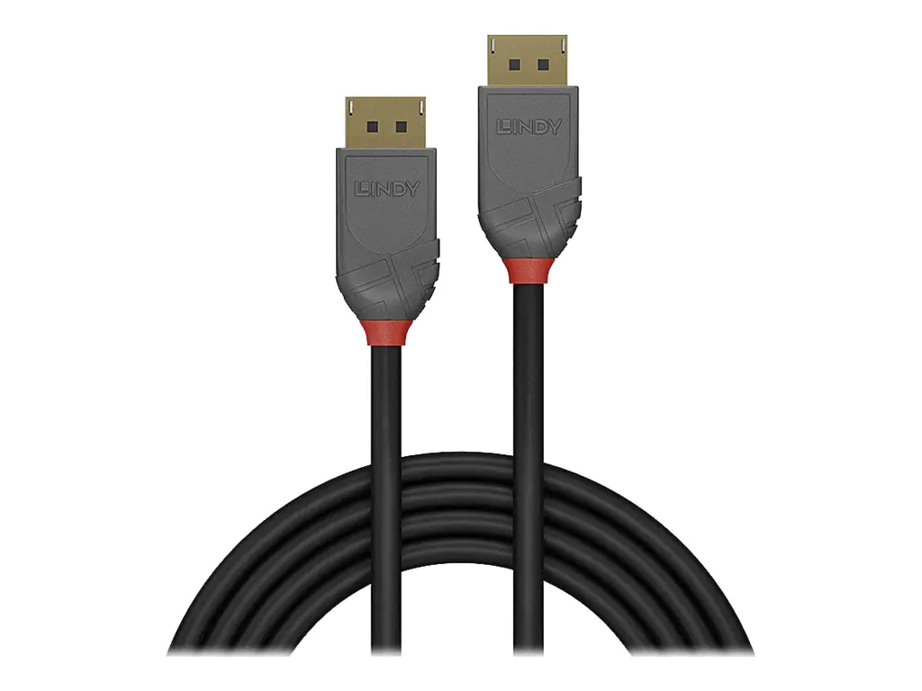 Lindy Anthra Line - DisplayPort-Kabel - DisplayPort (M) zu DisplayPort (M) - DisplayPort 1.4 - 3 m - rund - Schwarz Lindy Anthra Line - DisplayPort-Kabel - DisplayPort (M) zu DisplayPort (M) - DisplayPort 1.4 - 3 m - rund - Schwarz