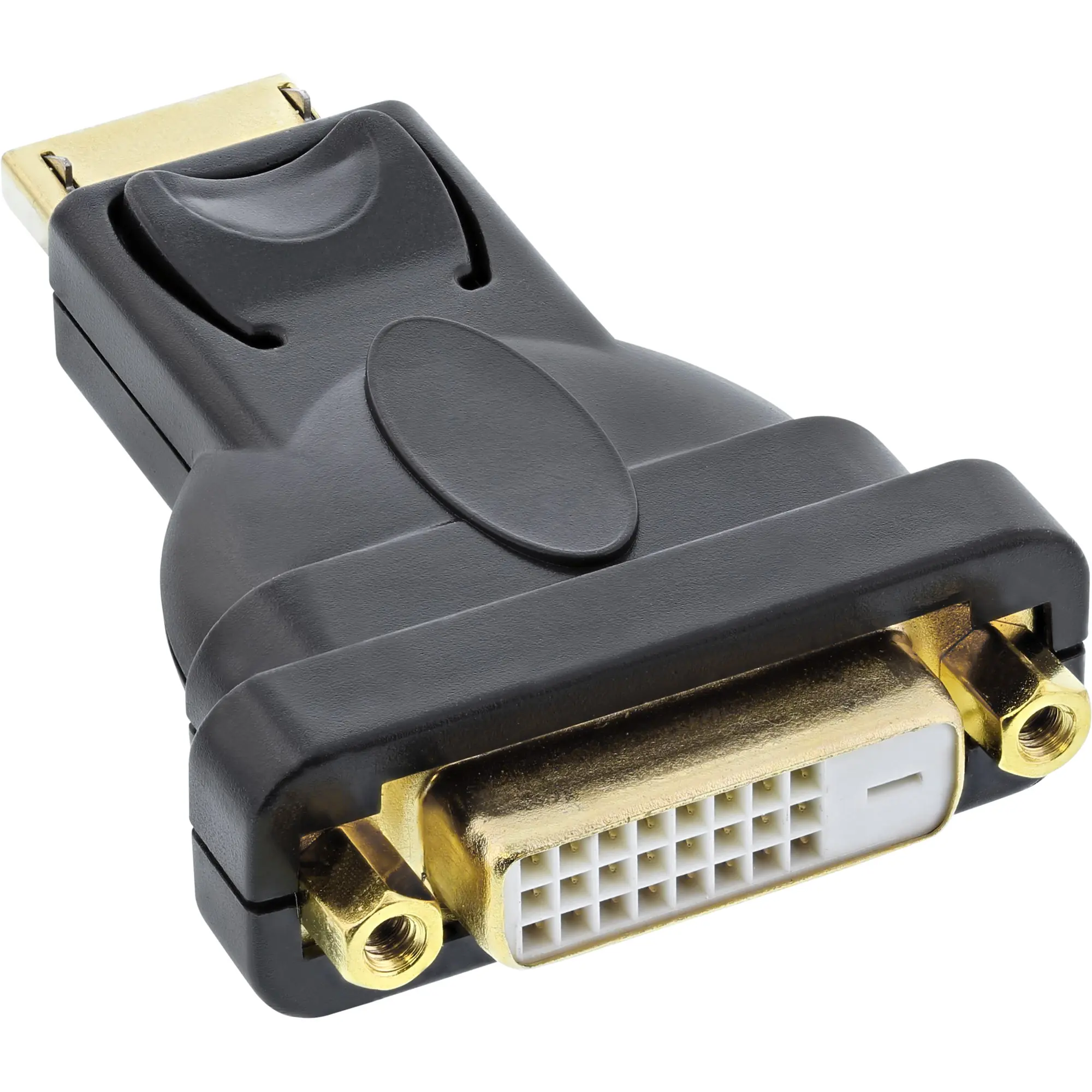 InLine DisplayPort Adapter - DisplayPort Stecker auf DVI-D 24+1 Buchse - schwarz 17199J