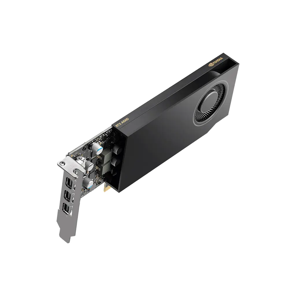 NVIDIA RTX A1000 - Grafikkarten - RTX A1000 - 8 GB GDDR6 - PCIe 4.0 x8 Low-Profile - 4 x Mini DisplayPort NVIDIA RTX A1000 - Grafikkarten - RTX A1000 - 8 GB GDDR6 - PCIe 4.0 x8 Low-Profile - 4 x Mini DisplayPort