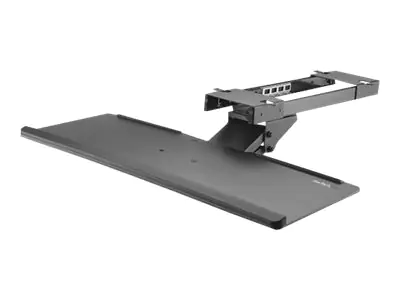 StarTech Tastaturschublade - Verstellbar - Tastaturablage - 67cm Breit - Ergonomische Tastaturablage - Tastatureinschub - unter Tisch montierbar - Schwarz - für P/N: ARMBARDUOV, ARMBARTRIO2, ARMDUALSS, ARMDUALV, LTRISERP, MONSTADJDL, MONSTADQI