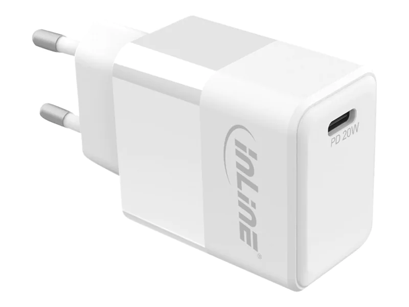 InLine USB PD Netzteil Ladegerät Single USB-C - Power Delivery - 20W - weiß 31500C