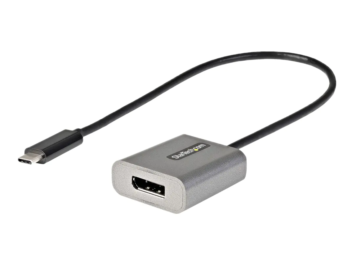 StarTech USB-C auf DisplayPort Adapter - 8K/4K 60Hz USB-C zu DisplayPort 1.4-Adapter Dongle - USB-Type-C auf DP Monitor Videokonverter - Funktioniert mit Thunderbolt 3 - 30cm Kabel (CDP2DPEC) - Videoadapter - 24 pin USB-C (M) zu DisplayPort (W) - Thunderb StarTech USB-C auf DisplayPort Adapter - 8K/4K 60Hz USB-C zu DisplayPort 1.4-Adapter Dongle - USB-Type-C auf DP Monitor Videokonverter - Funktioniert mit Thunderbolt 3 - 30cm Kabel (CDP2DPEC) - Videoadapter - 24 pin USB-C (M) zu DisplayPort (W) - Thunderb