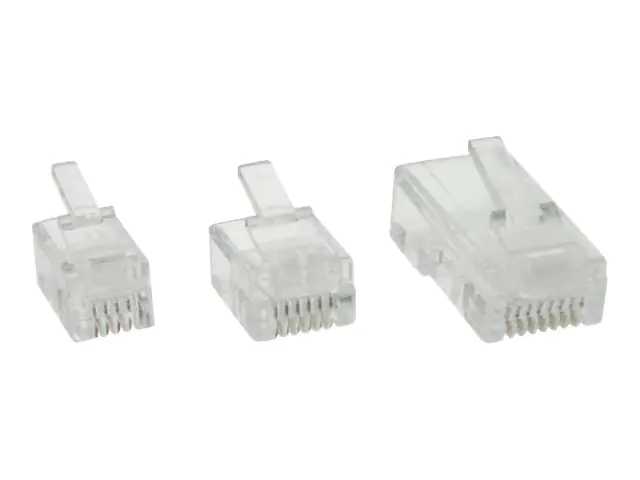 InLine - Netzwerkanschluss - RJ-11 (4-polig) (M) (Packung mit 10)
