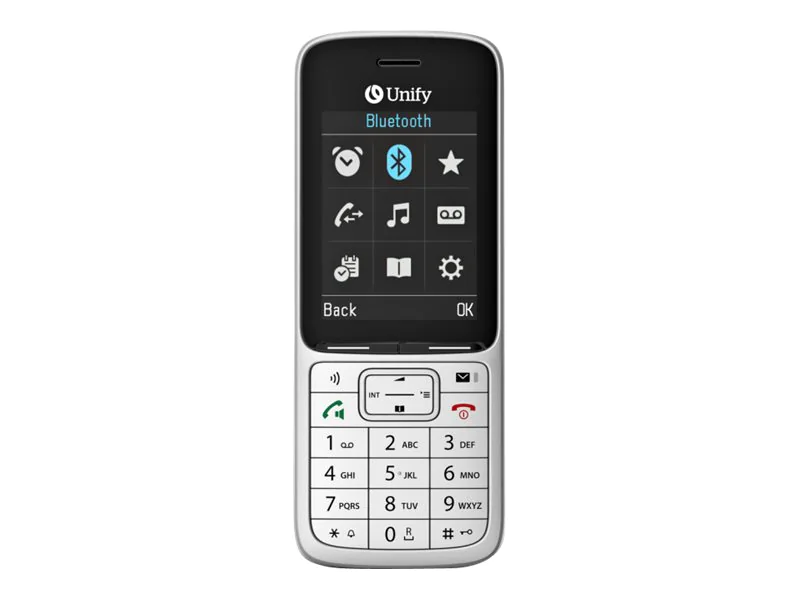 Atos Unify SL6 - Schnurloses Erweiterungshandgerät - mit Bluetooth-Schnittstelle mit Rufnummernanzeige - DECT - Silber Atos Unify SL6 - Schnurloses Erweiterungshandgerät - mit Bluetooth-Schnittstelle mit Rufnummernanzeige - DECT - Silber