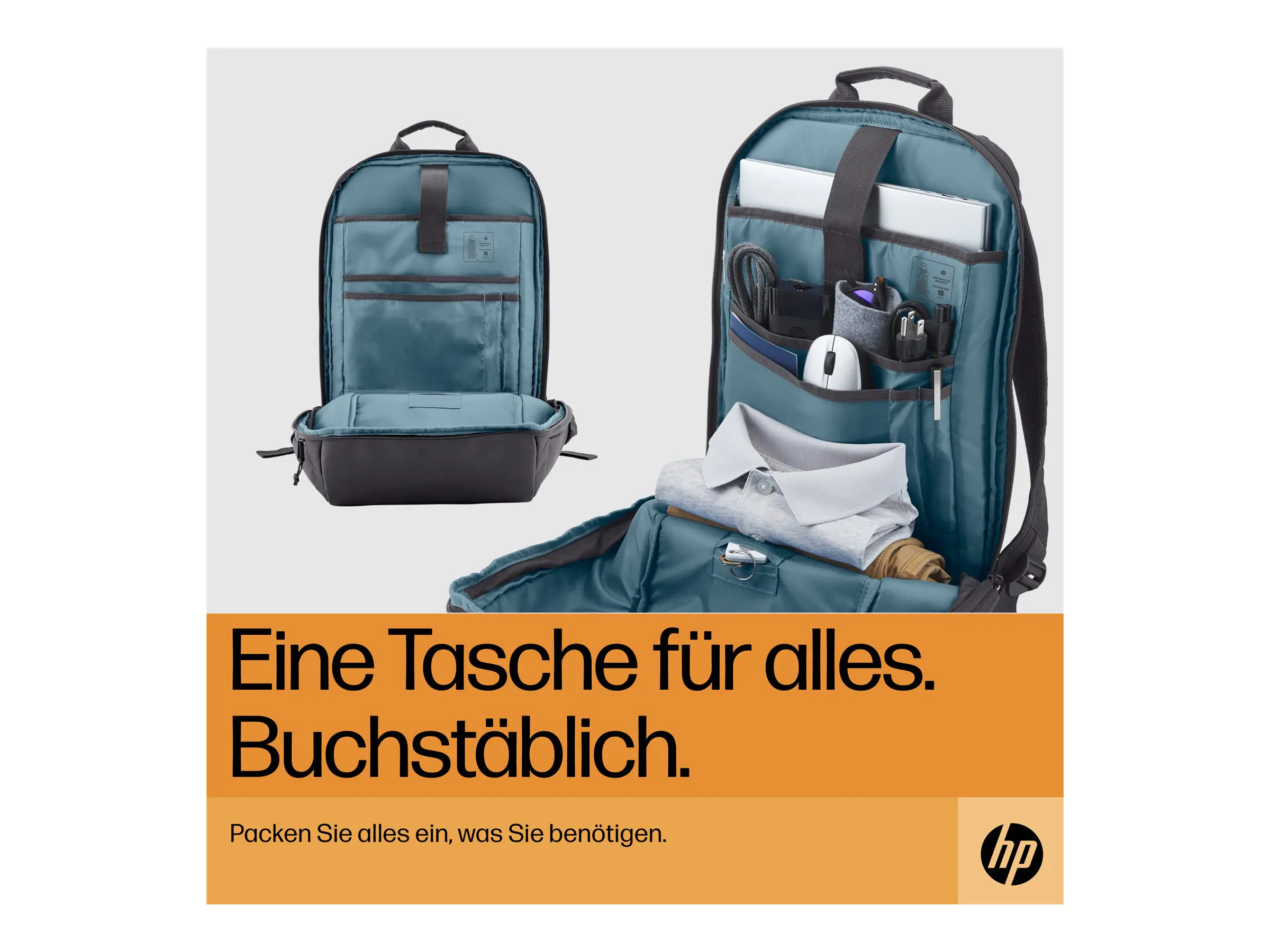HP Travel - Notebook-Rucksack - 39.6 cm - bis 6H2D9AA