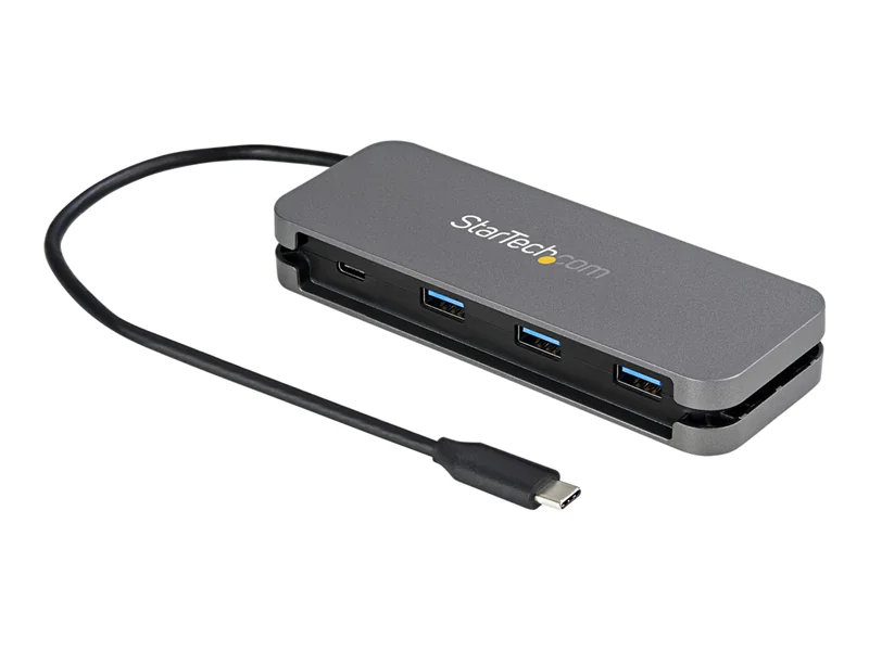StarTech 4 Port USB-C-Hub - 3x USB-A/1x USB-C - 5Gbit/s USB 3.0 Typ-C Hub (3.2/3.1 Gen 1) - Busbetrieben - Tragbarer USB-C auf USB-A Adapter Hub - 28,5cm Kabel integirertes Host-Kabel (HB30CM3A1CB) - Hub - 3 x USB 3.2 Gen 1 + 1 x USB-C 3.2 Gen 1 - Desktop StarTech 4 Port USB-C-Hub - 3x USB-A/1x USB-C - 5Gbit/s USB 3.0 Typ-C Hub (3.2/3.1 Gen 1) - Busbetrieben - Tragbarer USB-C auf USB-A Adapter Hub - 28,5cm Kabel integirertes Host-Kabel (HB30CM3A1CB) - Hub - 3 x USB 3.2 Gen 1 + 1 x USB-C 3.2 Gen 1 - Desktop