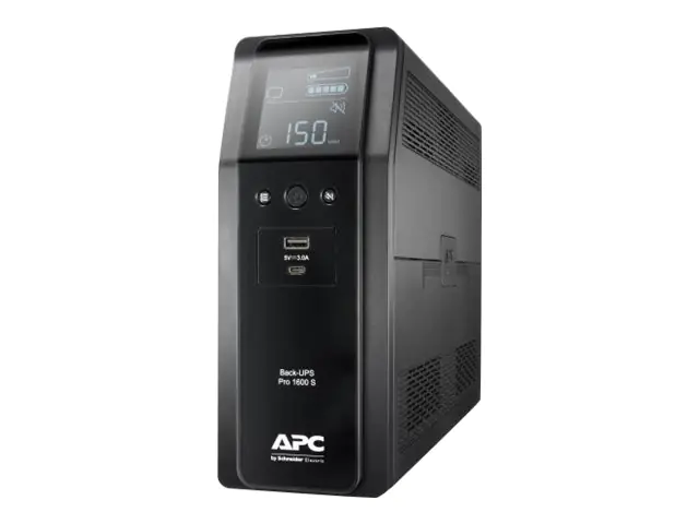 APC Back-UPS Pro BR1600SI - USV - Wechselstrom 220-240 V - 960 Watt - 1600 VA - 260 Wh - USB - Ausgangsanschlüsse: 8 - Schwarz APC Back-UPS Pro BR1600SI - USV - Wechselstrom 220-240 V - 960 Watt - 1600 VA - 260 Wh - USB - Ausgangsanschlüsse: 8 - Schwarz