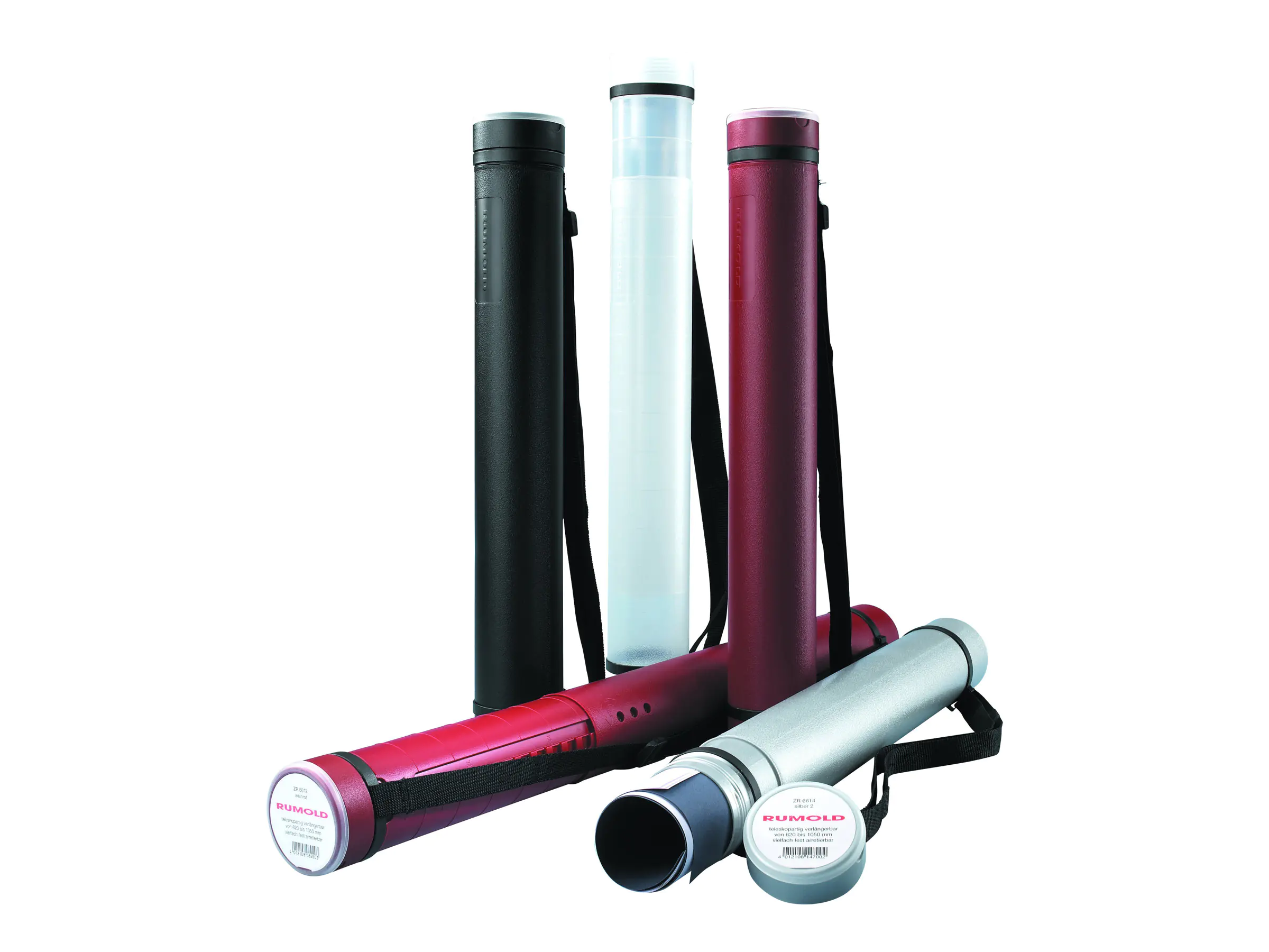 Rumold - Zeichenrollenköcher für Großformatpapiere - Polyethylen - Transparent White