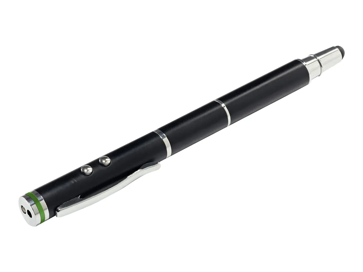 Leitz Complete 4 in 1 - Laserpointer / Kugelschreiber / LED-Blinklicht / Stylus - Schwarz Leitz Complete 4 in 1 - Laserpointer / Kugelschreiber / LED-Blinklicht / Stylus - Schwarz
