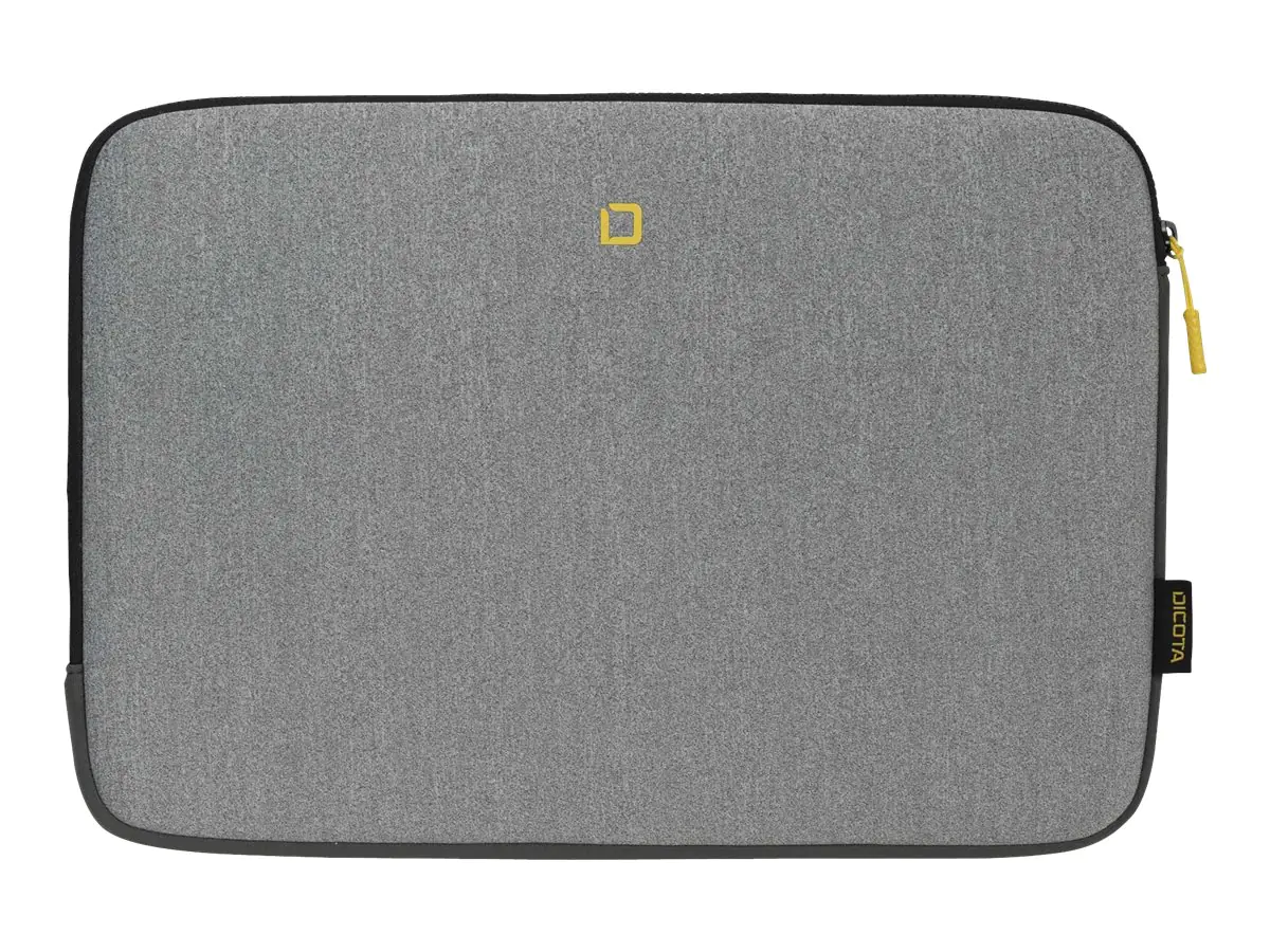DICOTA Skin FLOW - Notebook-Hülle - 35.8 cm - 13" - 14.1" - Grau, Gelb