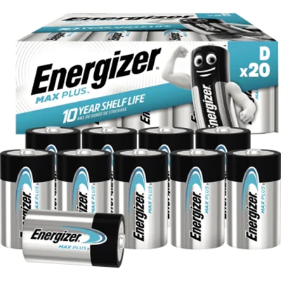 Energizer Batterie Max Plus E301323704 D/Mono/LR20 20 St./Pack. Energizer Batterie Max Plus E301323704 D/Mono/LR20 20 St./Pack.