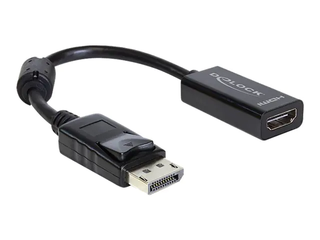 Delock Adapter Displayport male > HDMI female - Videoadapter - DisplayPort männlich zu HDMI weiblich - 12.5 cm Delock Adapter Displayport male > HDMI female - Videoadapter - DisplayPort männlich zu HDMI weiblich - 12.5 cm