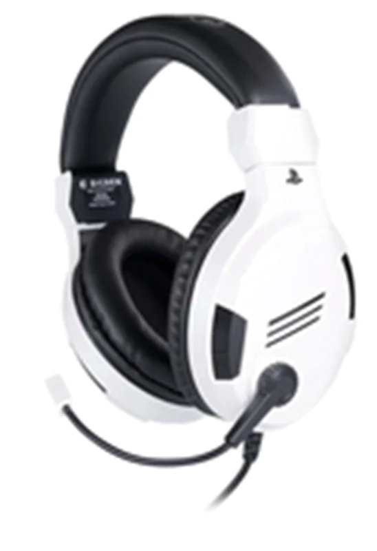 Bigben Interactive BIG BEN PS4OFHEADSETV3WHITE, Kabelgebunden, Gaming, Kopfhörer, Schwarz, Weiß BB381436